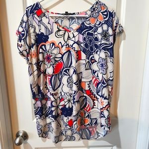 Woman's large floral shirt